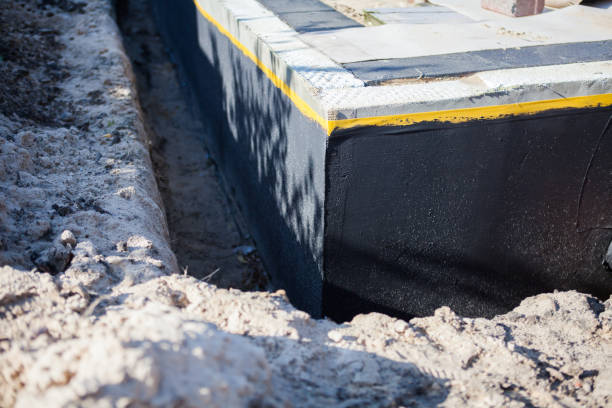 Residential Interior Drainage System installation at a Phillipsburg, GA home by SJ Waterproofing Pros